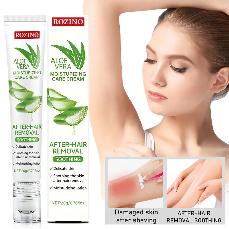 Rozino Aloe Vera Post-Hair Removal Cream: Soothing, Moisturizing for Smooth Skin