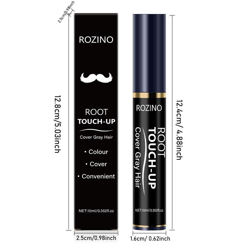 Rozino Beard Root Touch-Up - Covers Gray Hair, Gentle & Skin Friendly, Fast Application, Natural Film-Forming Formula, Smooth Silky Paste for Rich Beards