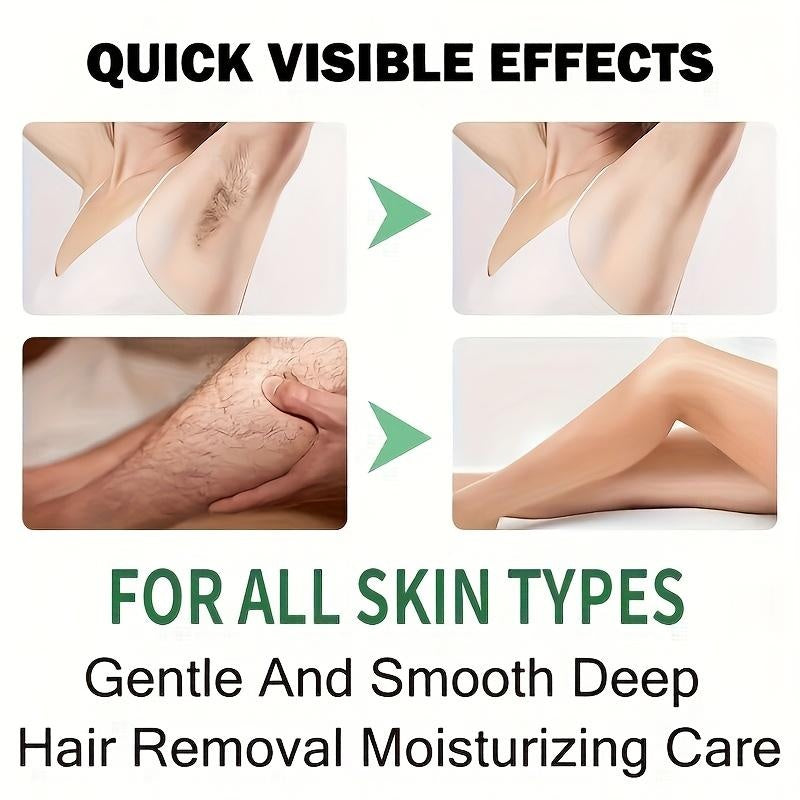 Rozino Coconut Oil Hair Removal Cream - Mild Formula for Easy Hair Removal - Gentle Wax for Sensitive Skin - 100g Container Body Care Cosmetic