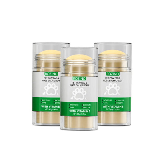 ROZINO Pet Paw & Nose Balm - Vitamin E Moisturizing for Smooth Paws