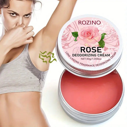 ROZINO Rose Deodorizing Cream | Long - lasting Fragrance, Say Goodbye to Odors, Awaken Confident Charm